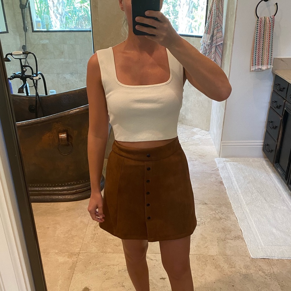Few Moda Faux Suede Skirt